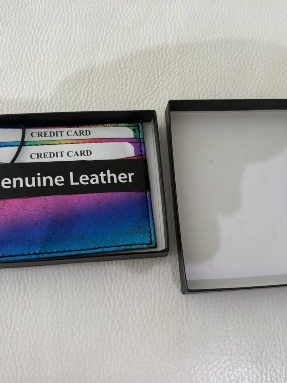 Urban Outfitters Iridescent Card Holder in Blue-Purple-Pink Gradient
